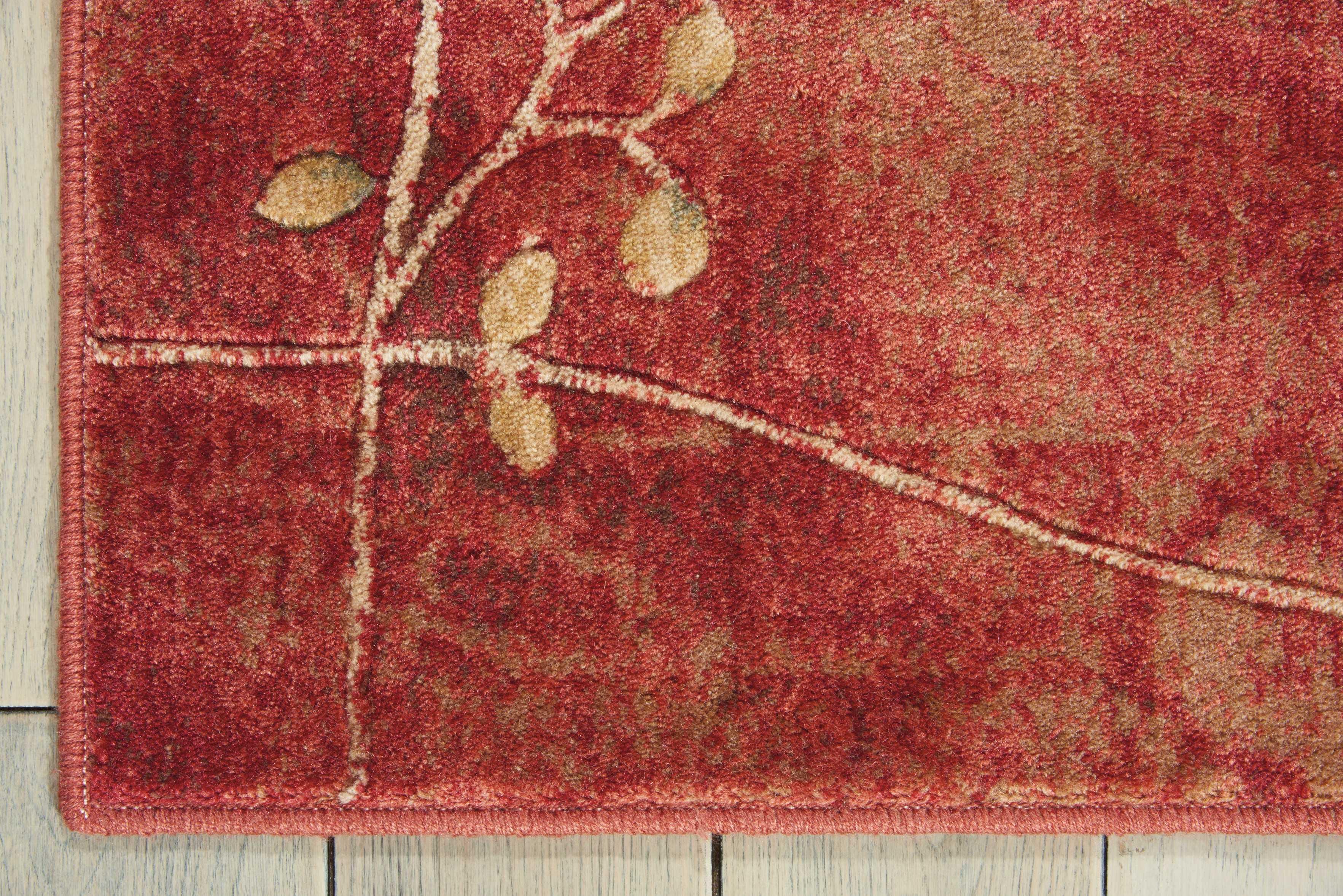 Nourison Home Nourison Somerset 2' x 5'9" Flame Rustic Indoor Rug, Flame, large