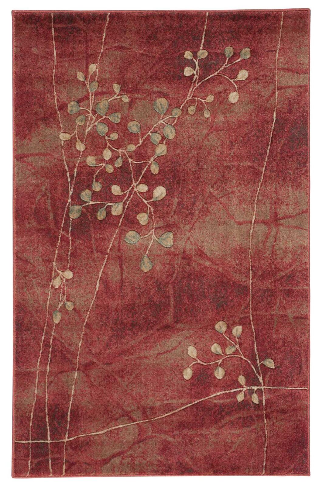 Nourison Home Nourison Somerset 5'3" x 7'5" Flame Rustic Indoor Rug, Flame, large