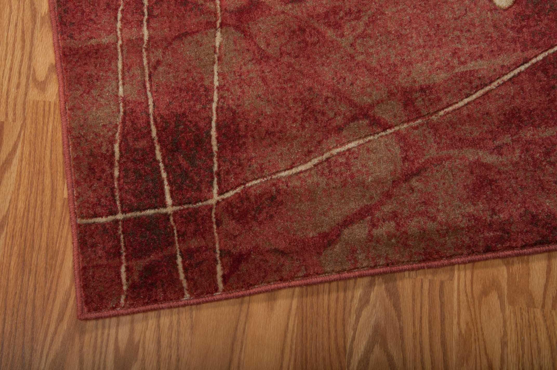 Nourison Home Nourison Somerset 5'3" x 7'5" Flame Rustic Indoor Rug, Flame, large