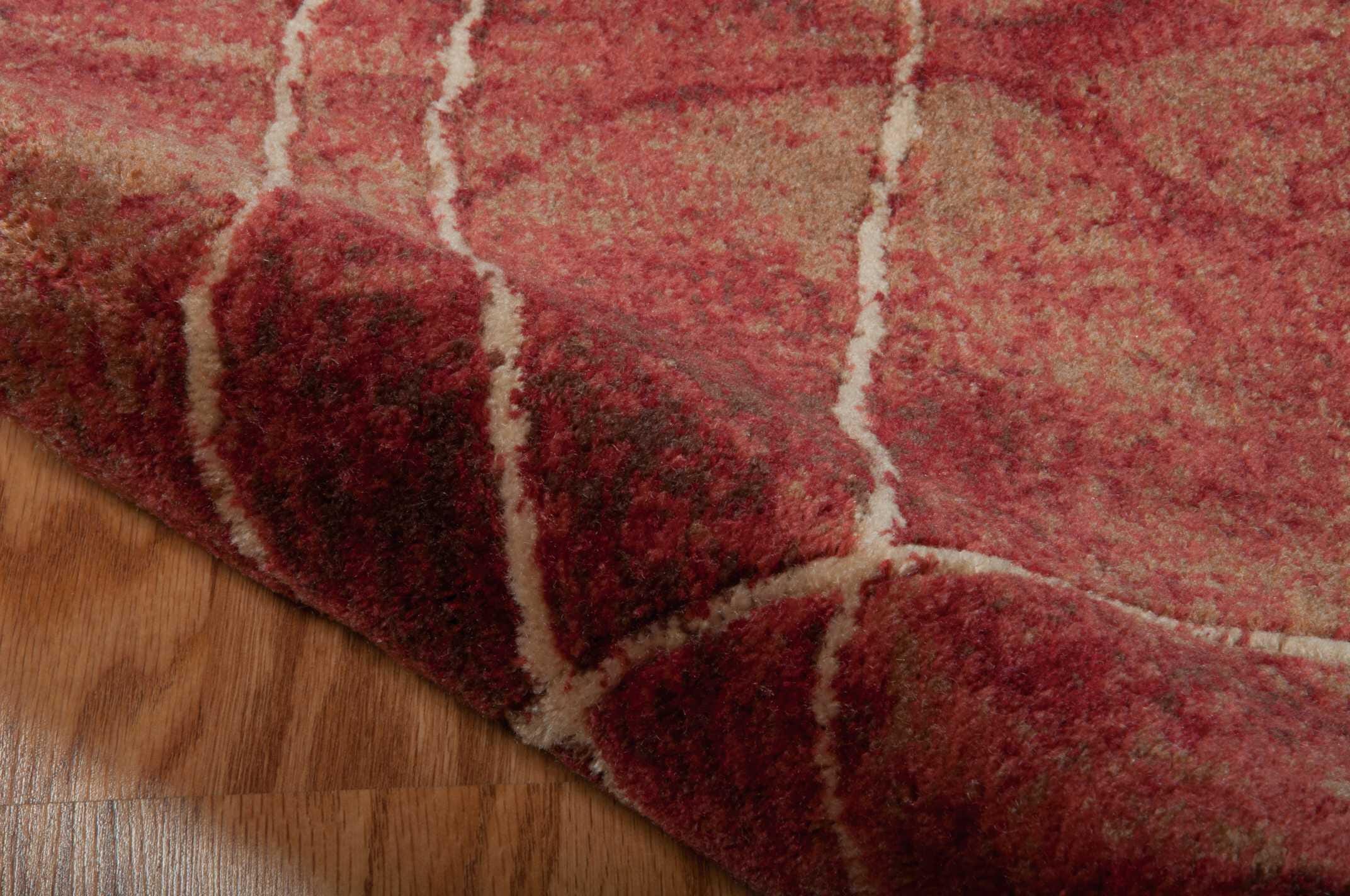 Nourison Home Nourison Somerset 5'3" x 7'5" Flame Rustic Indoor Rug, Flame, large