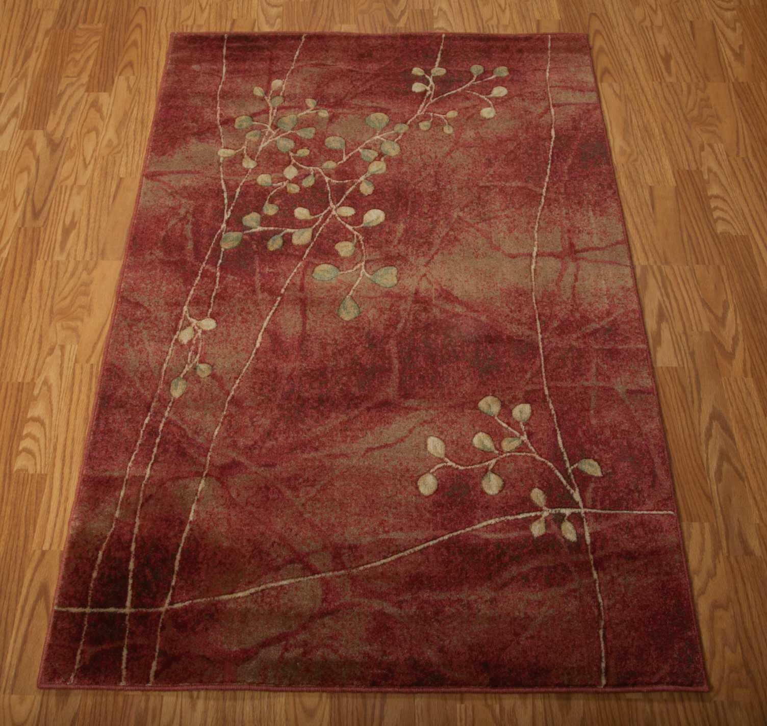 Nourison Home Nourison Somerset 5'3" x 7'5" Flame Rustic Indoor Rug, Flame, large