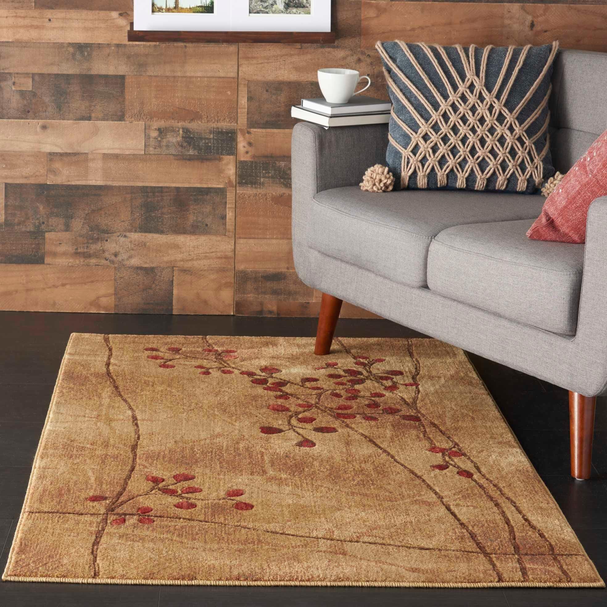 Nourison Home Nourison Somerset 5'3" x 7'5" Latte Rustic Indoor Rug, Latte, rollover