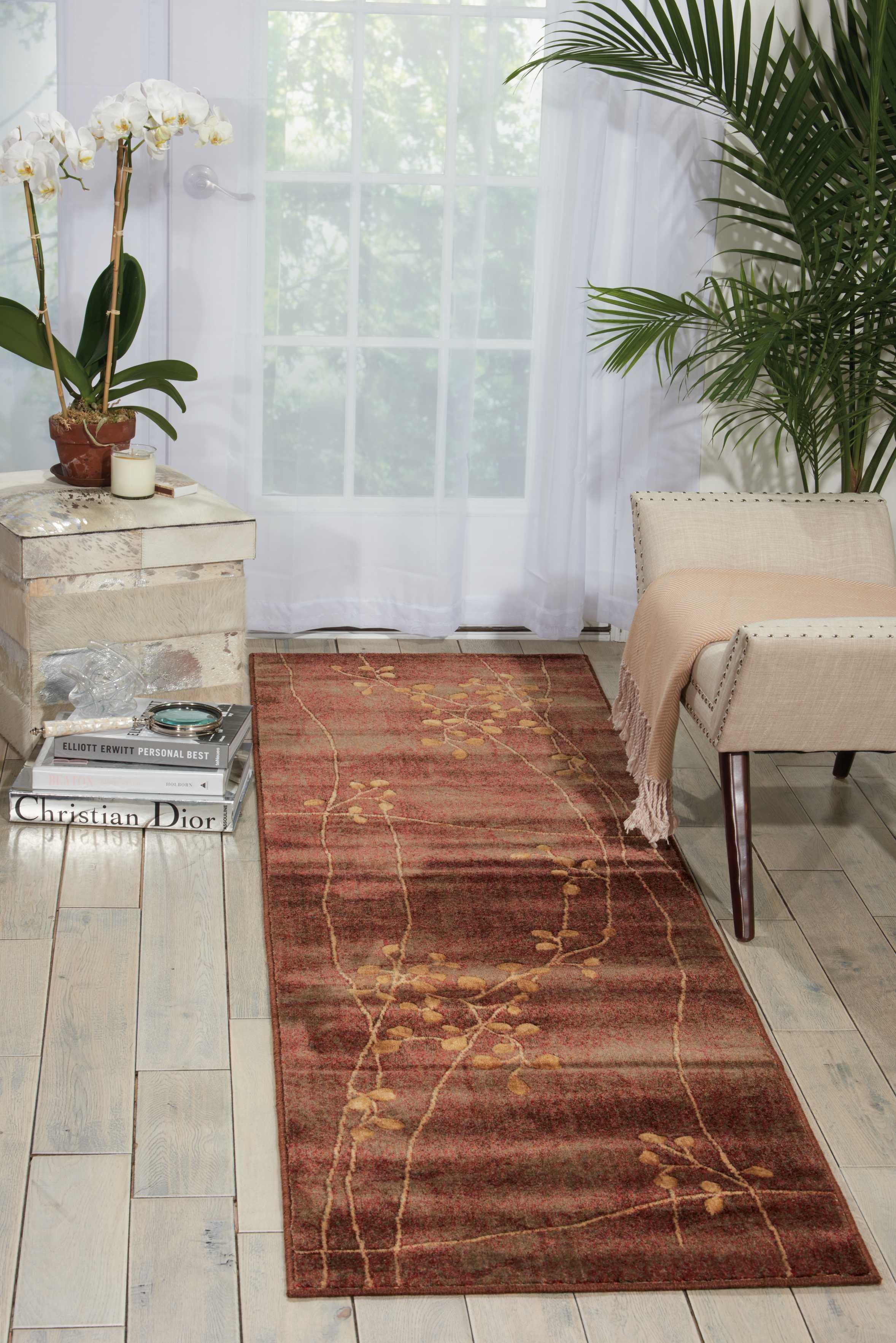 Nourison Home Nourison Somerset 2'3" x 8' Multicolor Rustic Indoor Rug, Pale Red, rollover