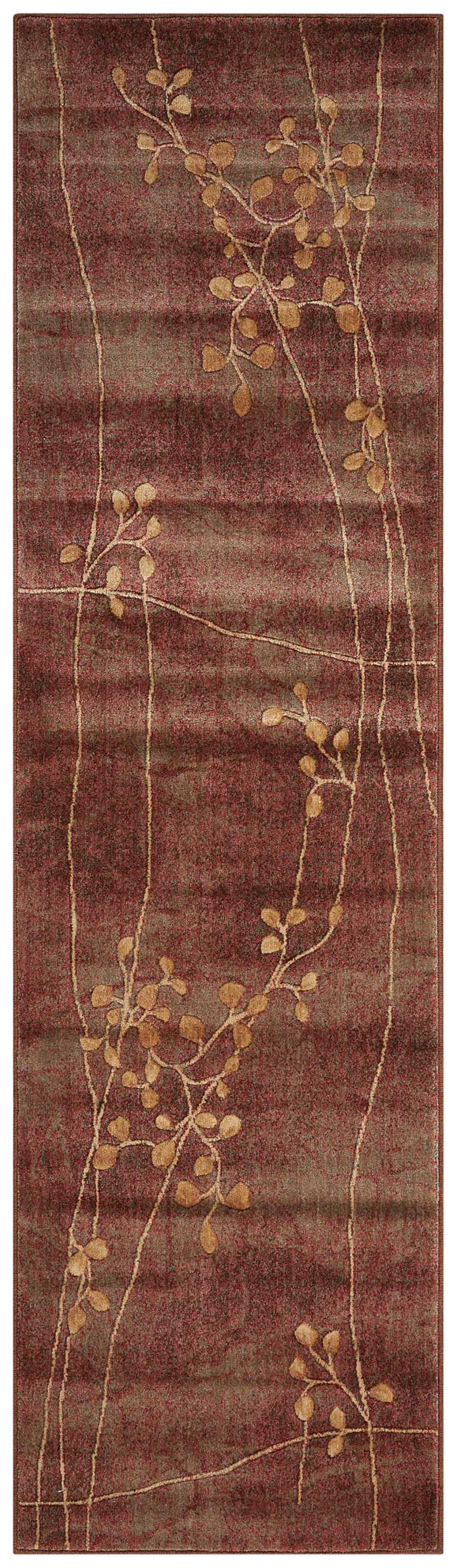 Nourison Home Nourison Somerset 2'3" x 8' Multicolor Rustic Indoor Rug, Pale Red, large
