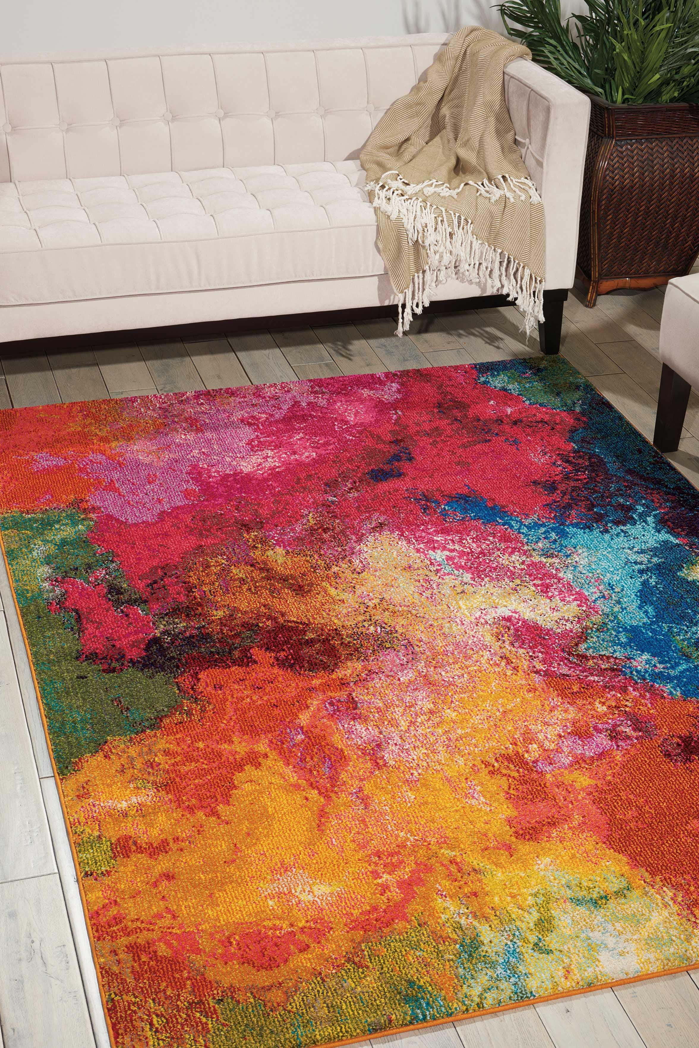 Nourison Nourison Celestial 3'11" x 5'11" Palette Modern Indoor Rug, Sunburst, rollover