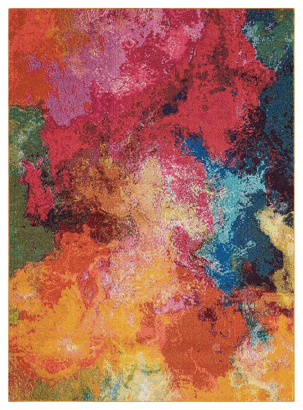 Nourison Home Nourison Celestial 5'3" x 7'3" Palette Modern Indoor Rug, Sunburst, large