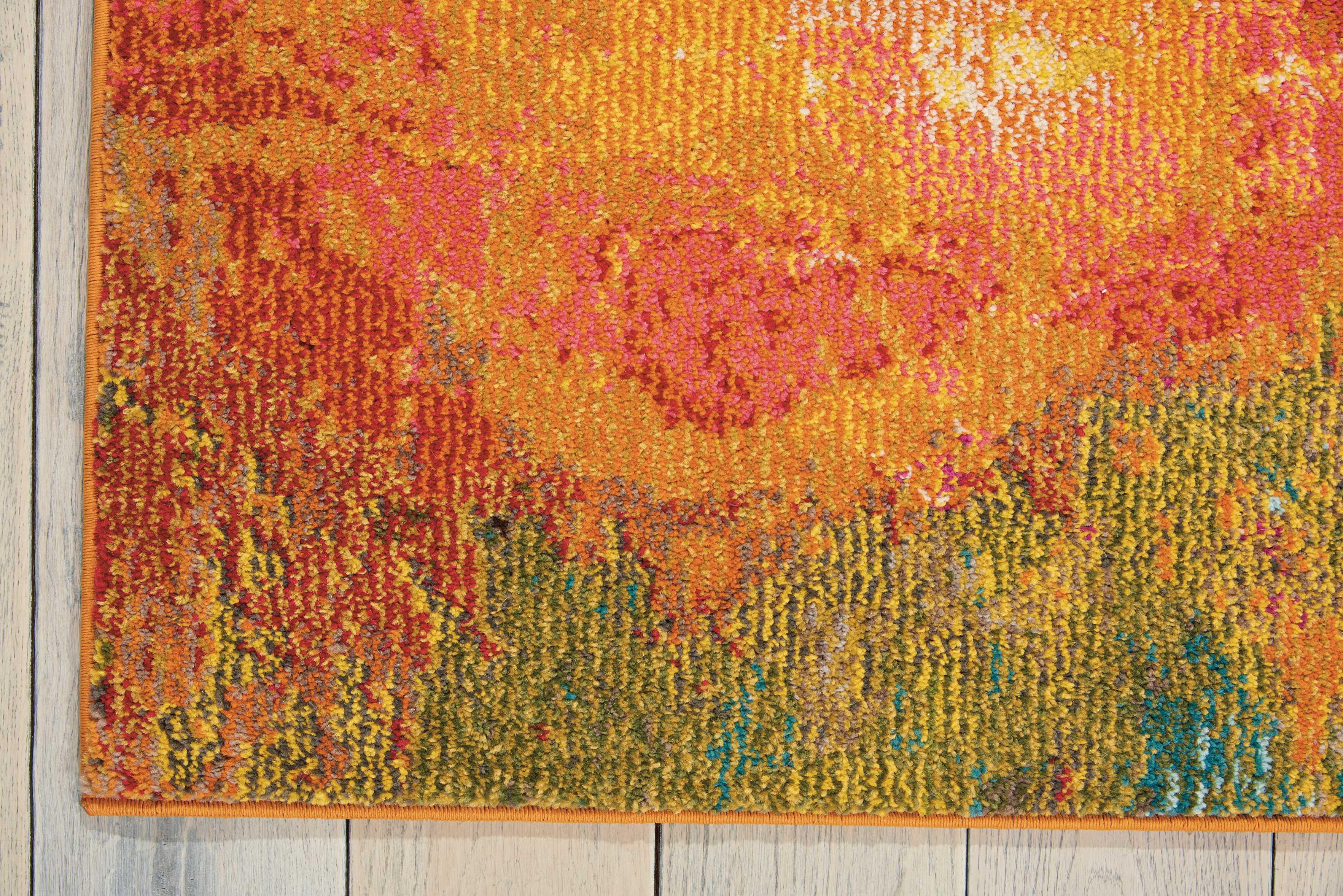 Nourison Home Nourison Celestial 5'3" x 7'3" Palette Modern Indoor Rug, Sunburst, large