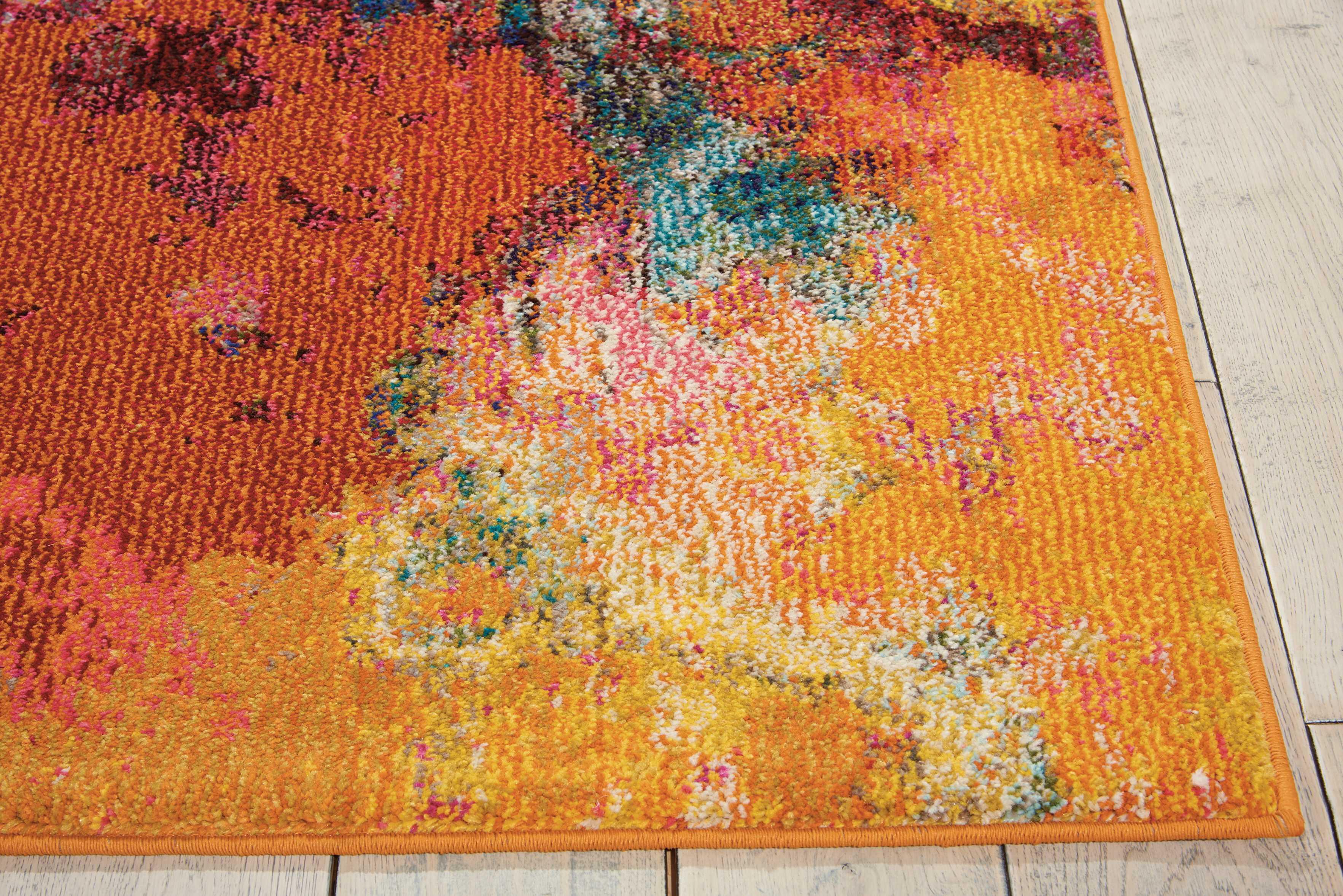 Nourison Home Nourison Celestial 5'3" x 7'3" Palette Modern Indoor Rug, Sunburst, large