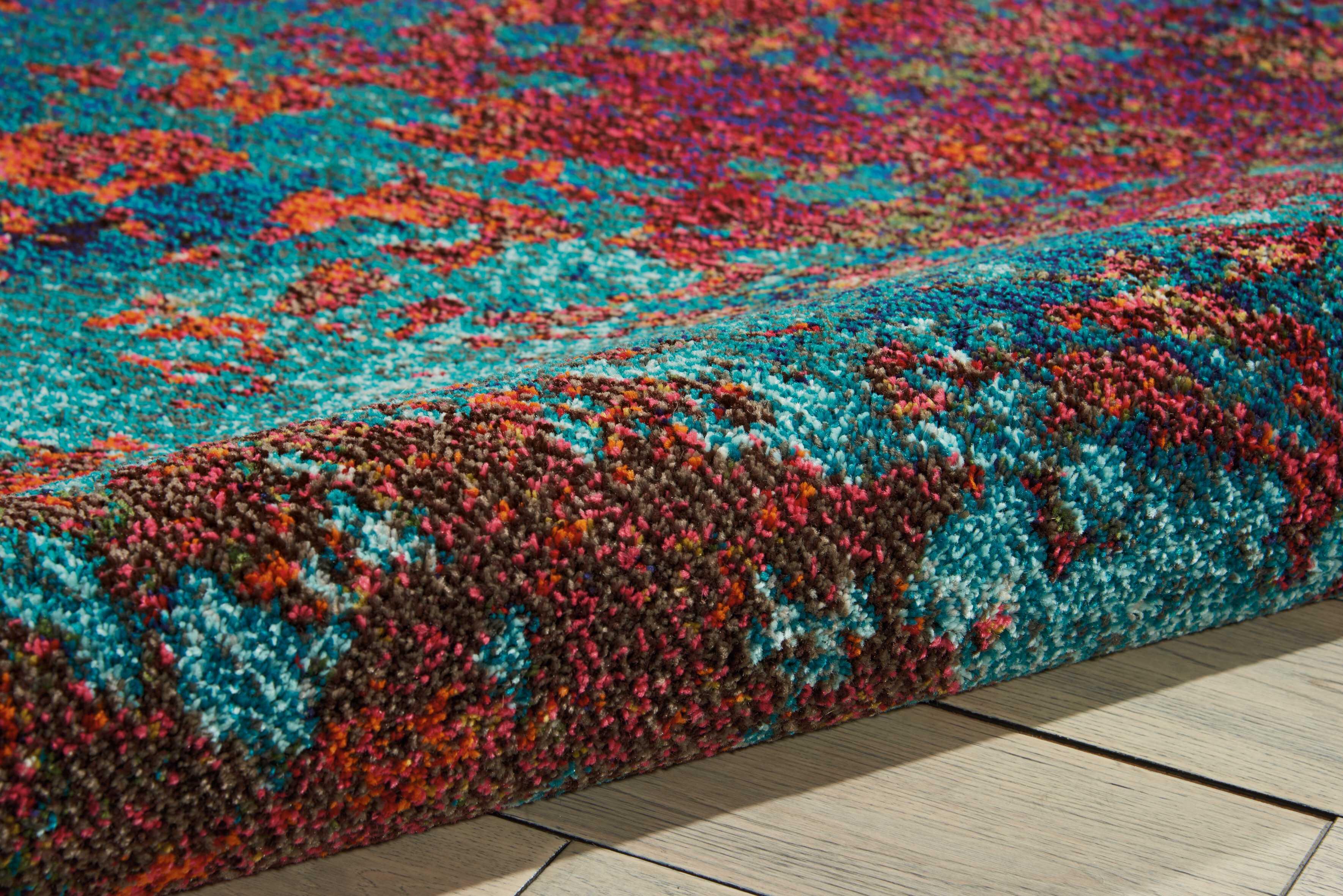 Nourison Nourison Celestial 5'3" x 7'3" Atlantic Modern Indoor Rug, Splatter, large