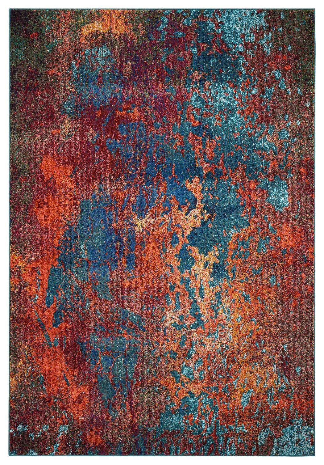 Nourison Nourison Celestial 7'10" x 10'6" Atlantic Modern Indoor Rug, Splatter, large