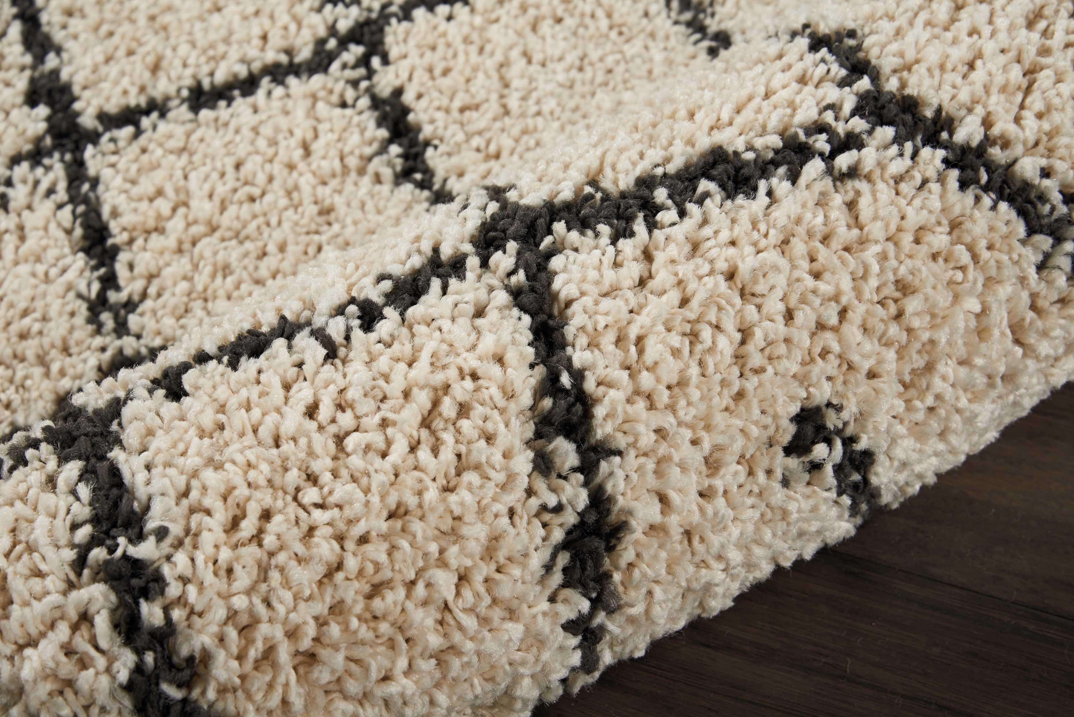Nourison Home Moroccan Shag Cream 2'2" X 8'1" Runner, Cream, large
