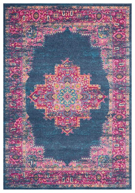 Nourison Home Passion 6'7" x 9'6" Blue Bohemian Indoor Rug