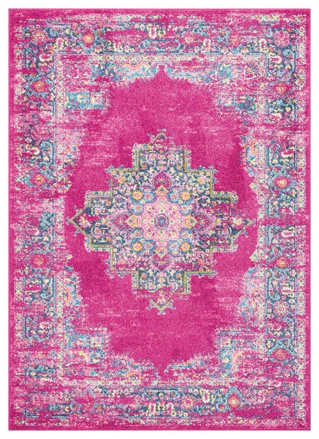 Nourison Home Passion 3'9" x 5'9" Fuchsia Bohemian Indoor Rug, Fuchsia