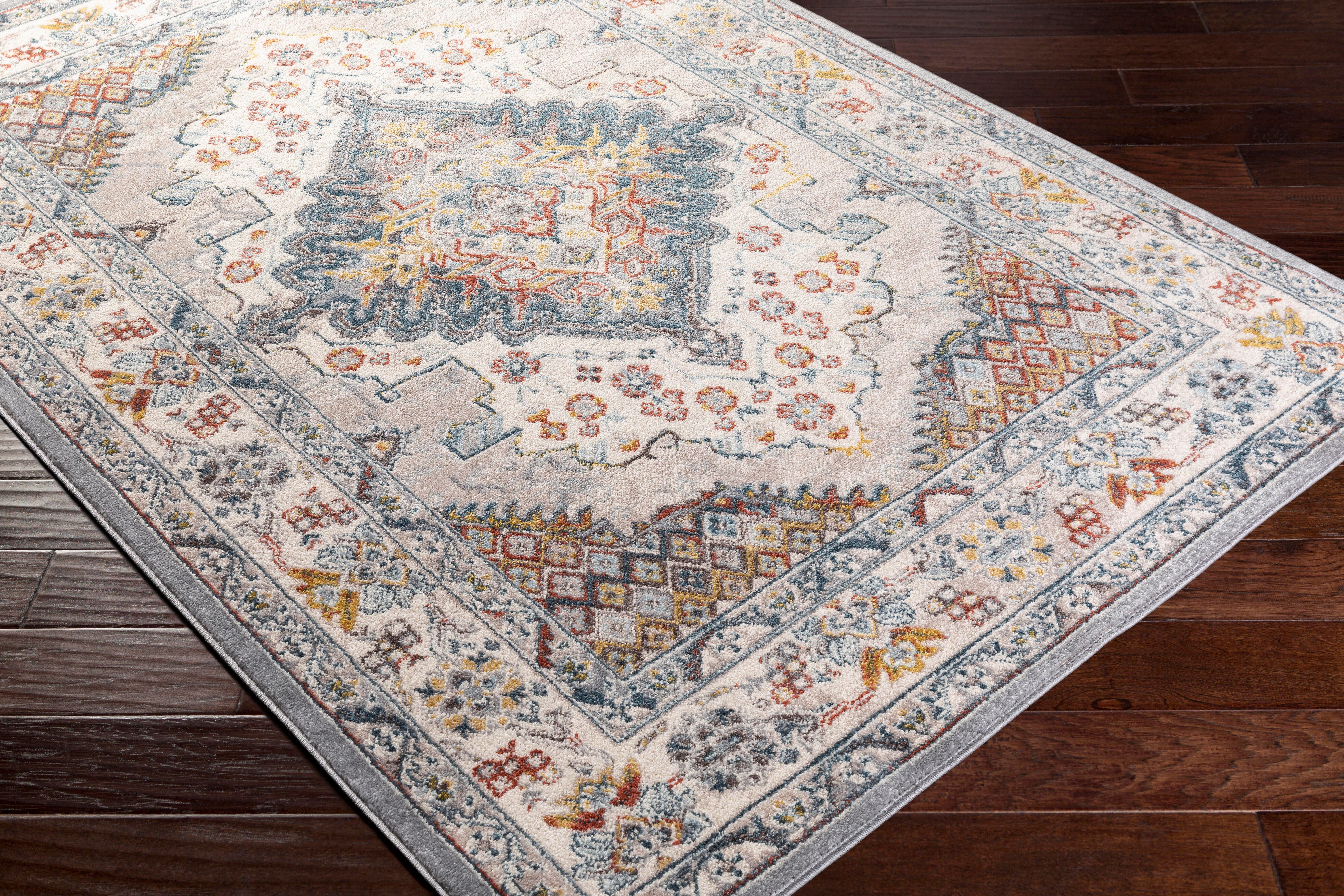 Machine Woven Anakara 5'3" x 7'3" Area Rug, Taupe, large
