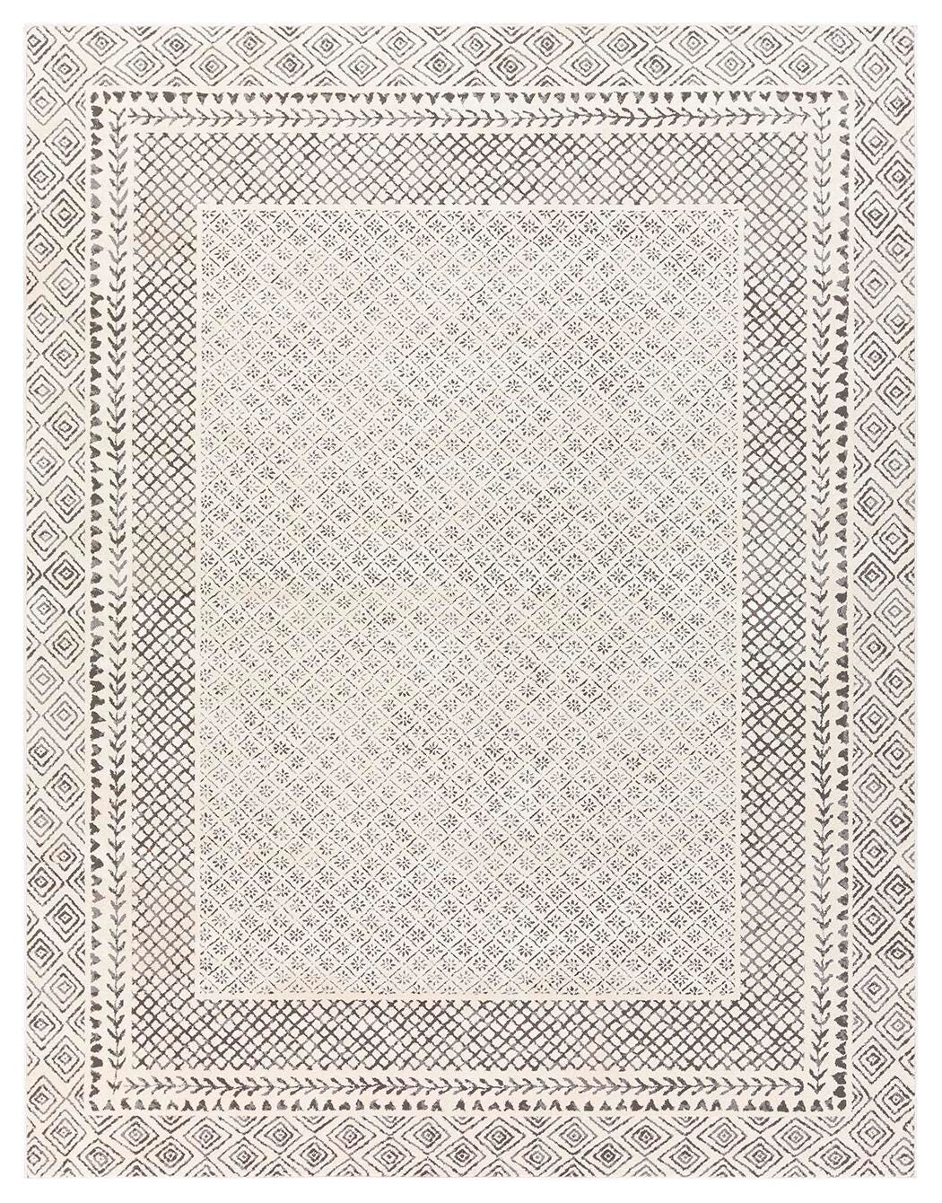 Hand Tufted Bahar 7'10" x 10'2" Area Rug, Charcoal, large