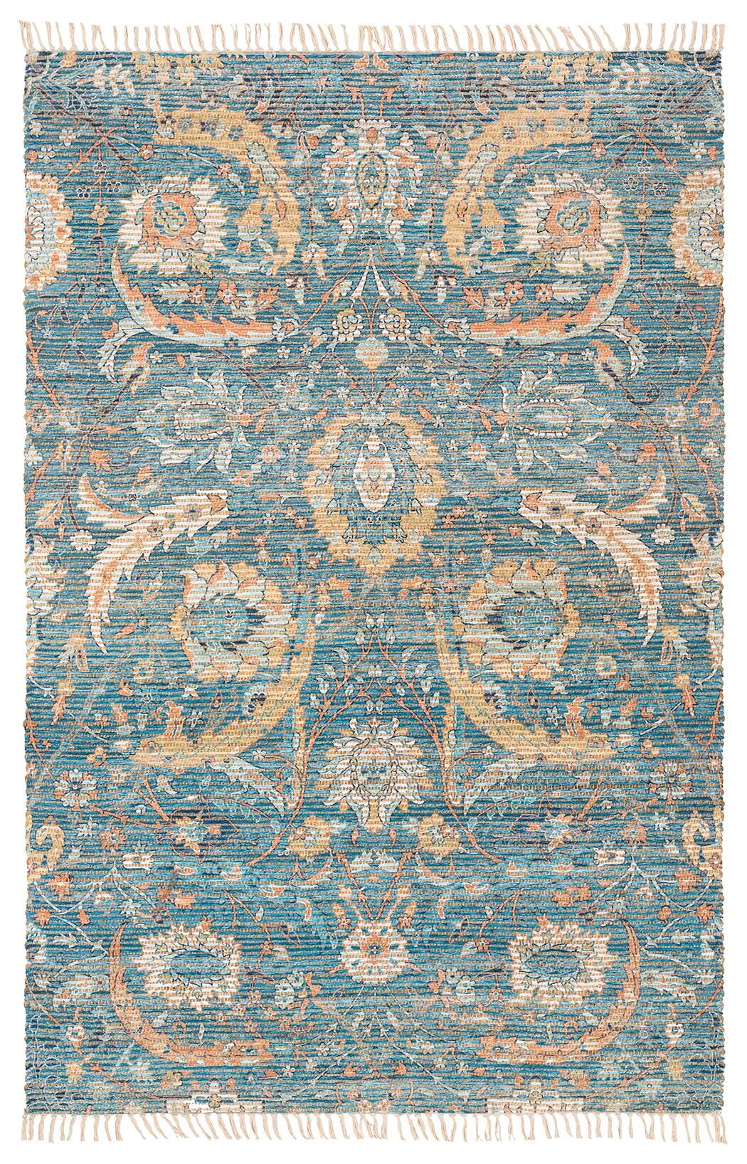 Machine Woven Woodfin 8' x 10' Area Rug, Aqua, large