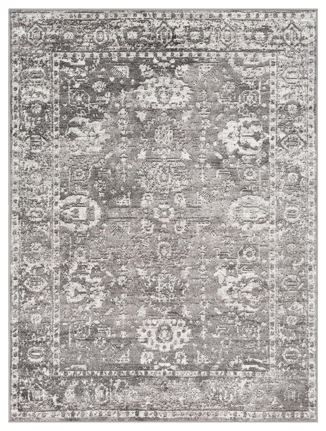 Machine Woven Monte Carlo 3'11" X 5'7" Area Rug, Ash Gray, large