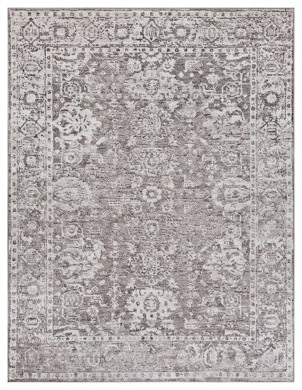 Machine Woven Monte Carlo 7'10" X 10'2" Area Rug, Ash Gray, large