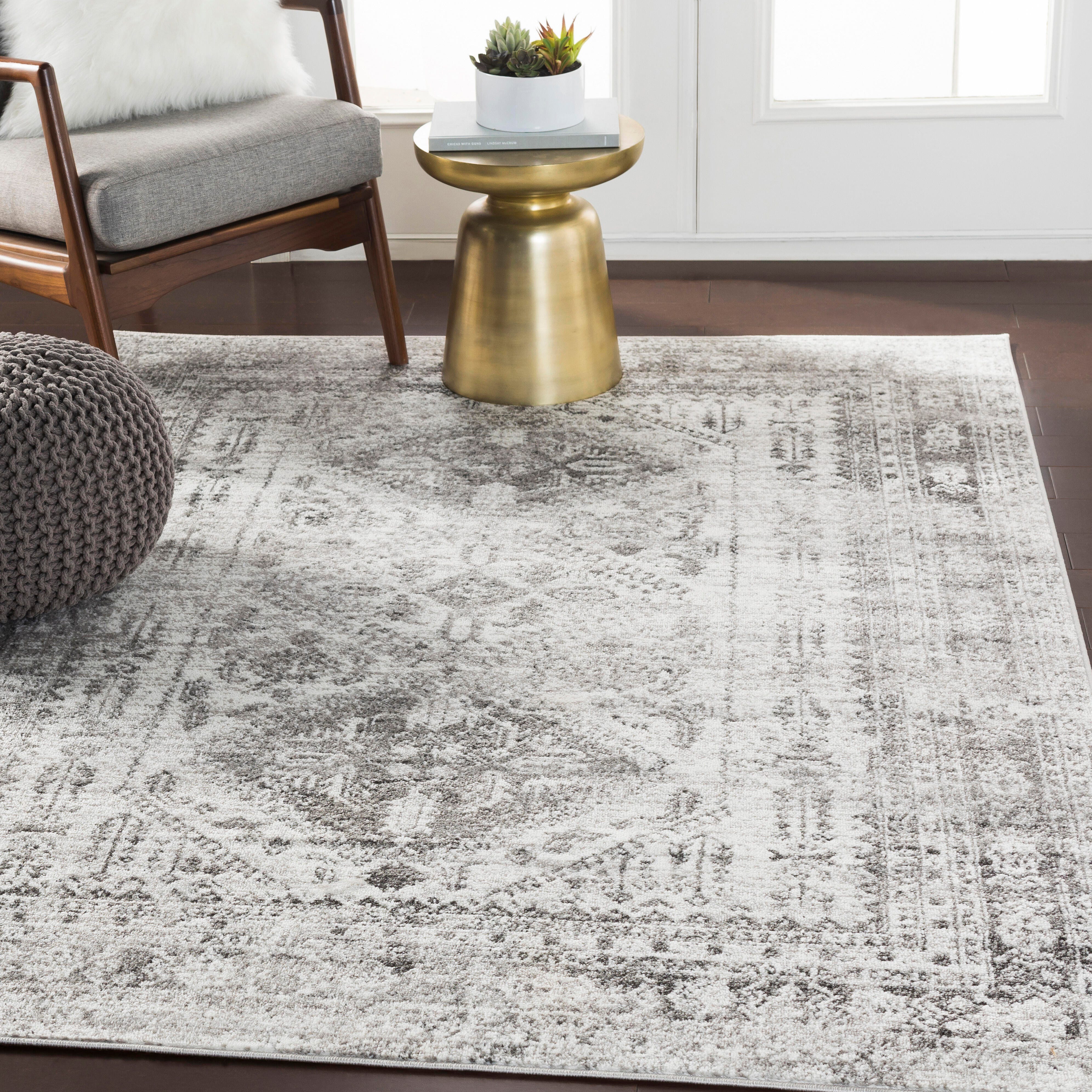 Surya Monte Carlo Traditional Area Rug, Gray, large