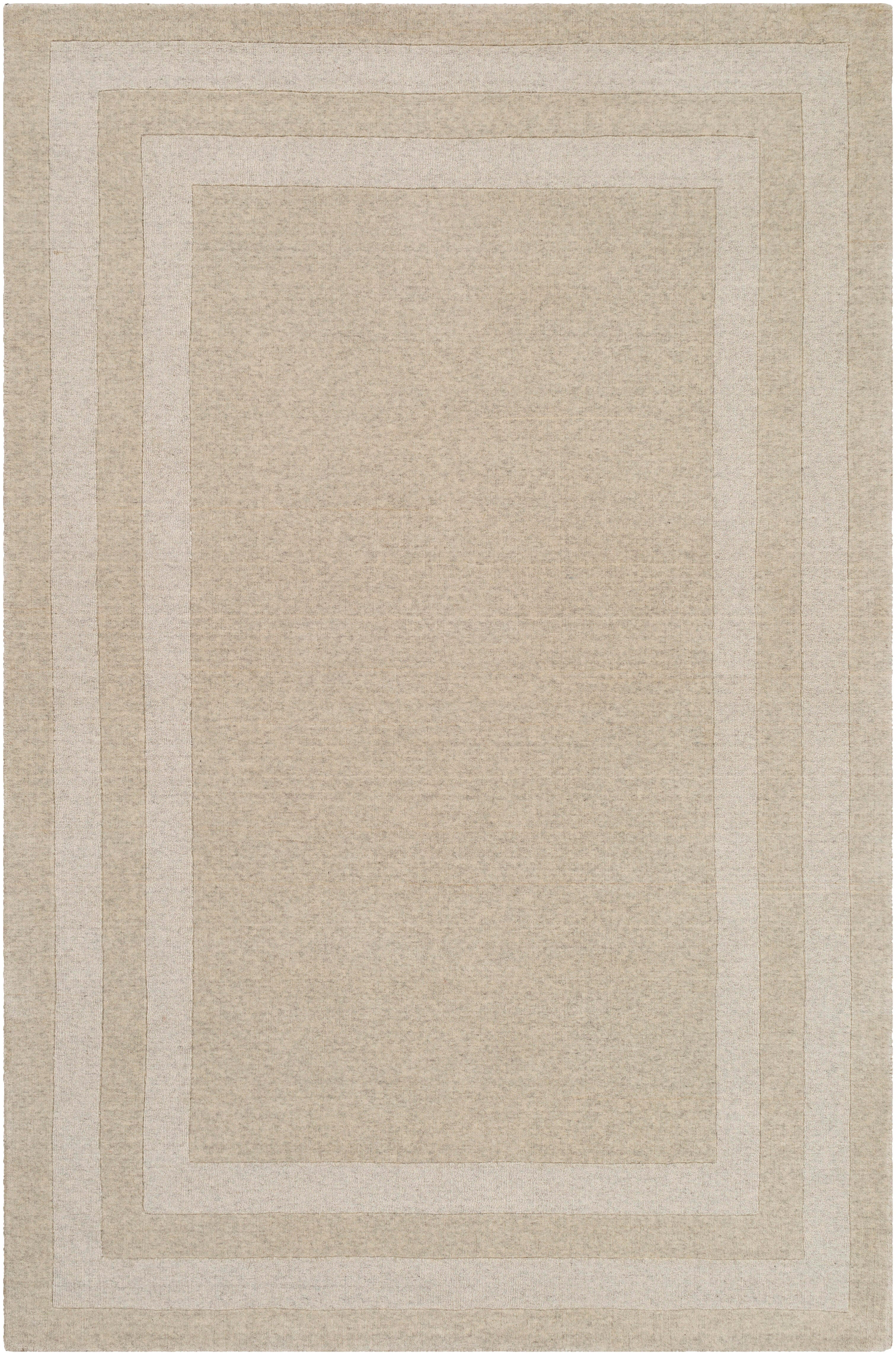Hand Tufted Sorrento 4' X 6' Area Rug, Ivory/Taupe, rollover