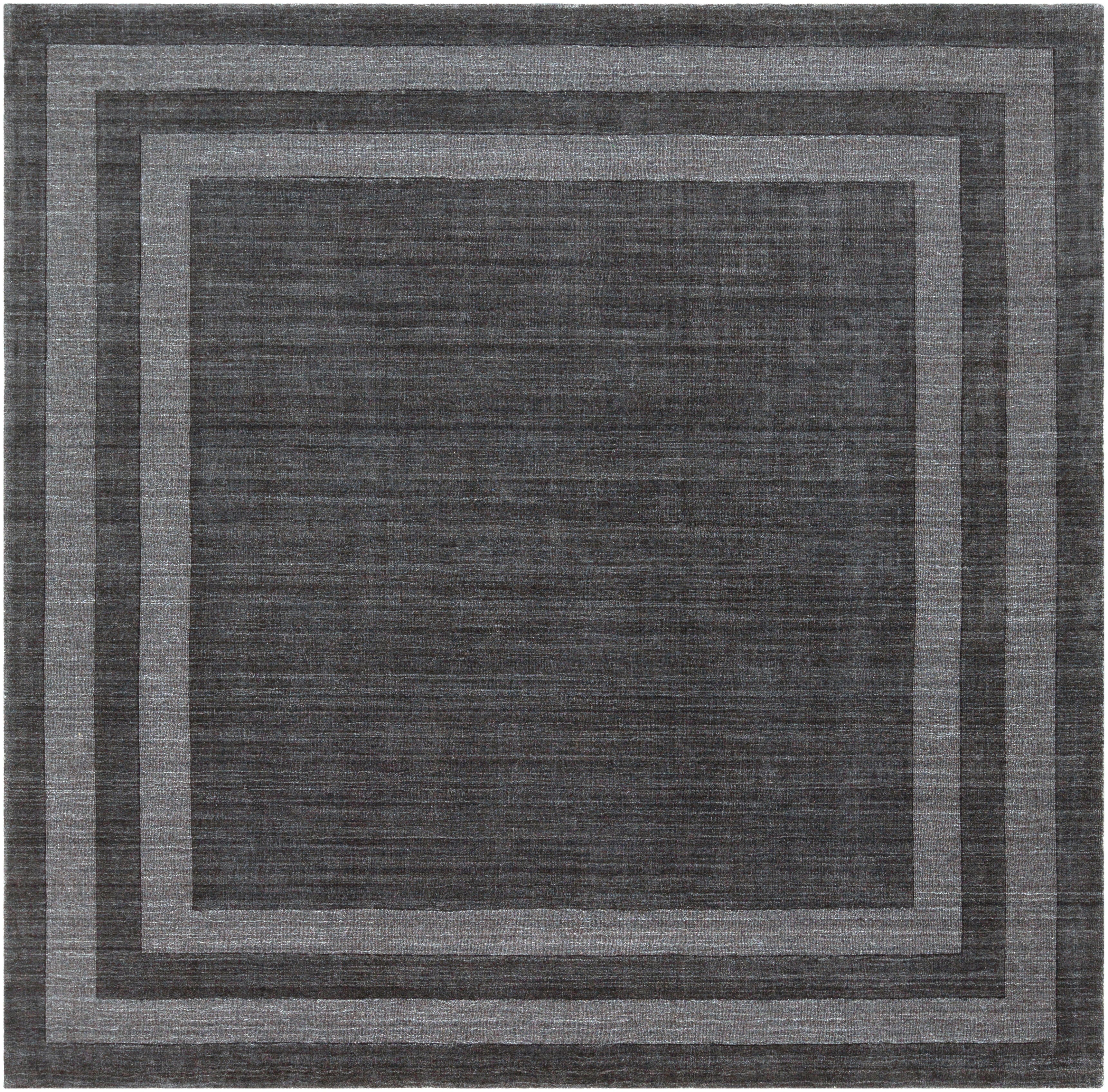 Hand Tufted Sorrento 8' Square Area Rug, Charcoal, rollover