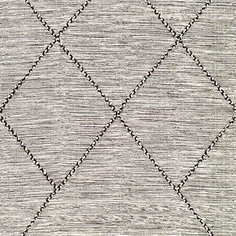 Hand Woven Zanafi 2'6" X 8' Runner, Black/Cream, large