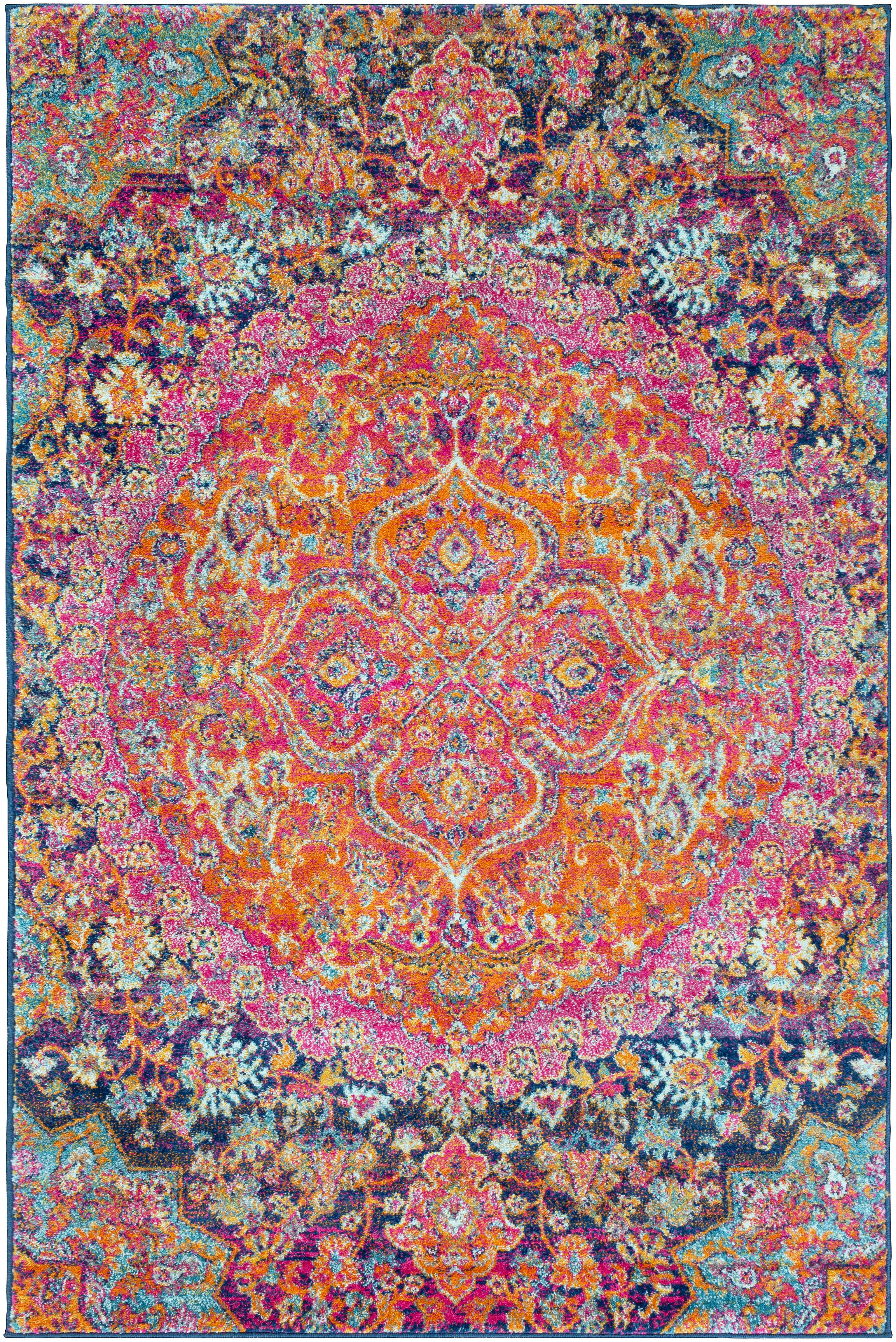 Traditional 3'11" x 5'7" Area Rug, Multi, rollover
