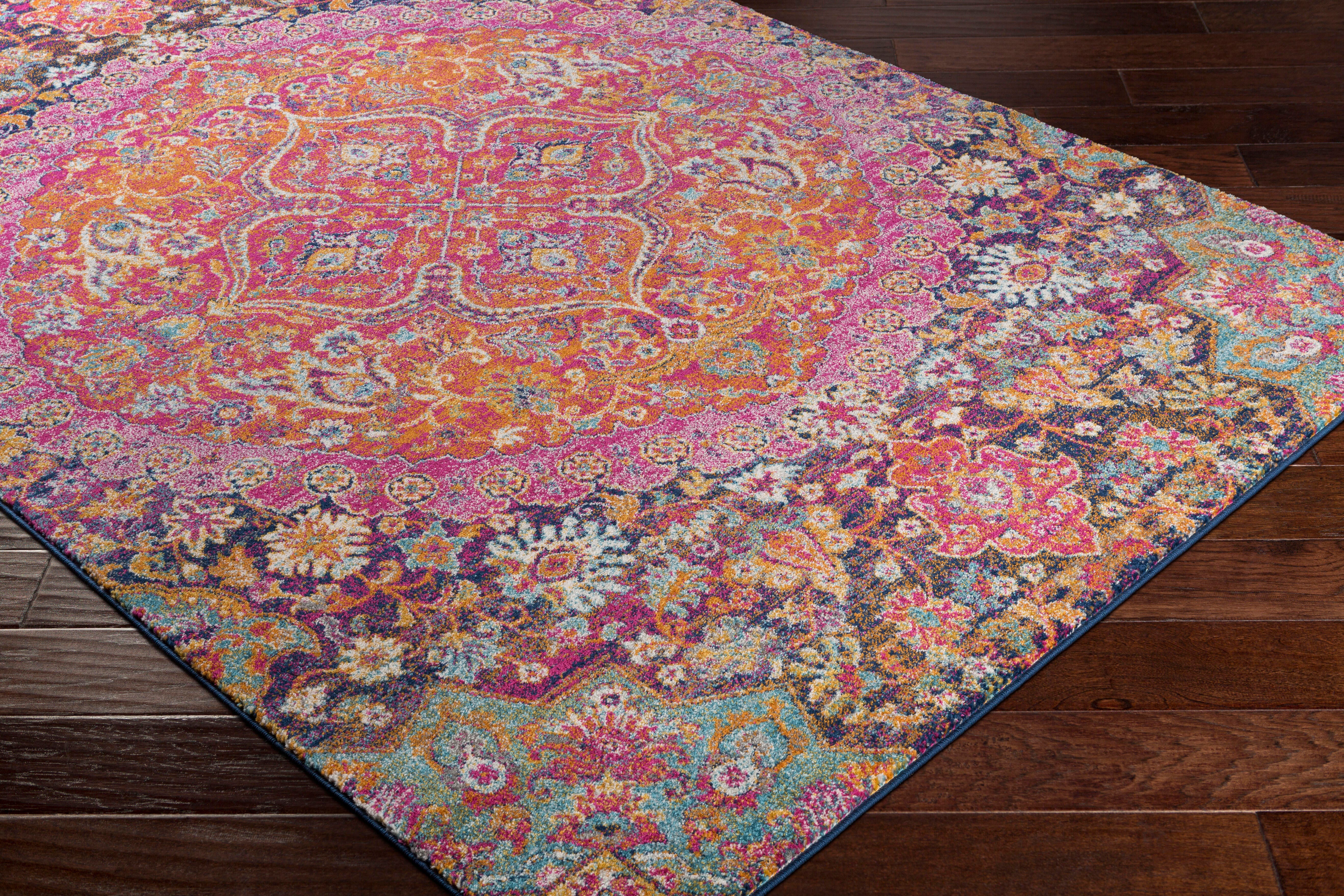 Traditional 5'3" x 7'3" Area Rug, Multi, large