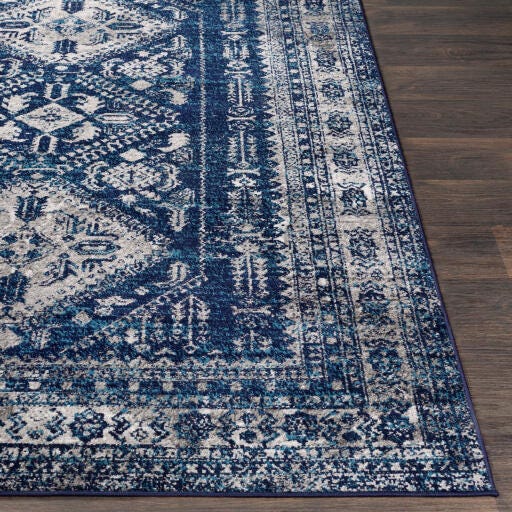 Surya Monte Carlo Traditional Area Rug, Dark Blue, large