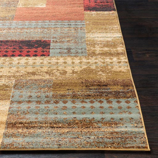 Modern Area Rug 2' X 3'3" Rug, Multi, large