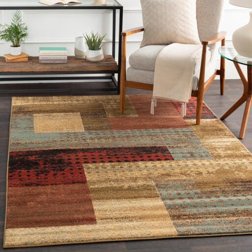 Modern Area Rug 3'11" X 5'3" Rug, Multi, rollover