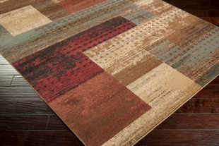 Modern Area Rug 5'3" X 7'7" Rug, Multi, large