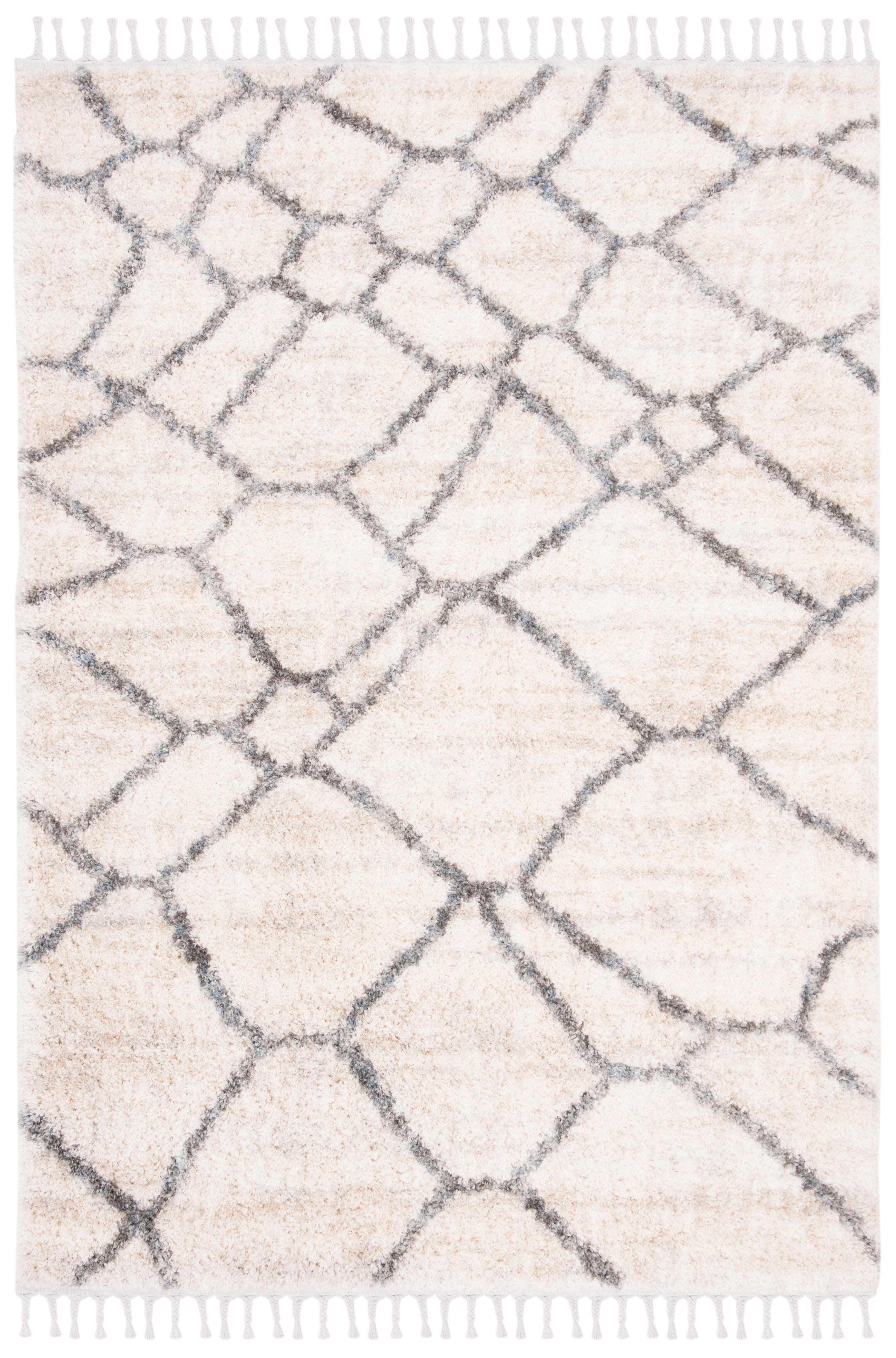 Safavieh Berber Berber Fringe Shag 4' X 6' Area Rug, , large