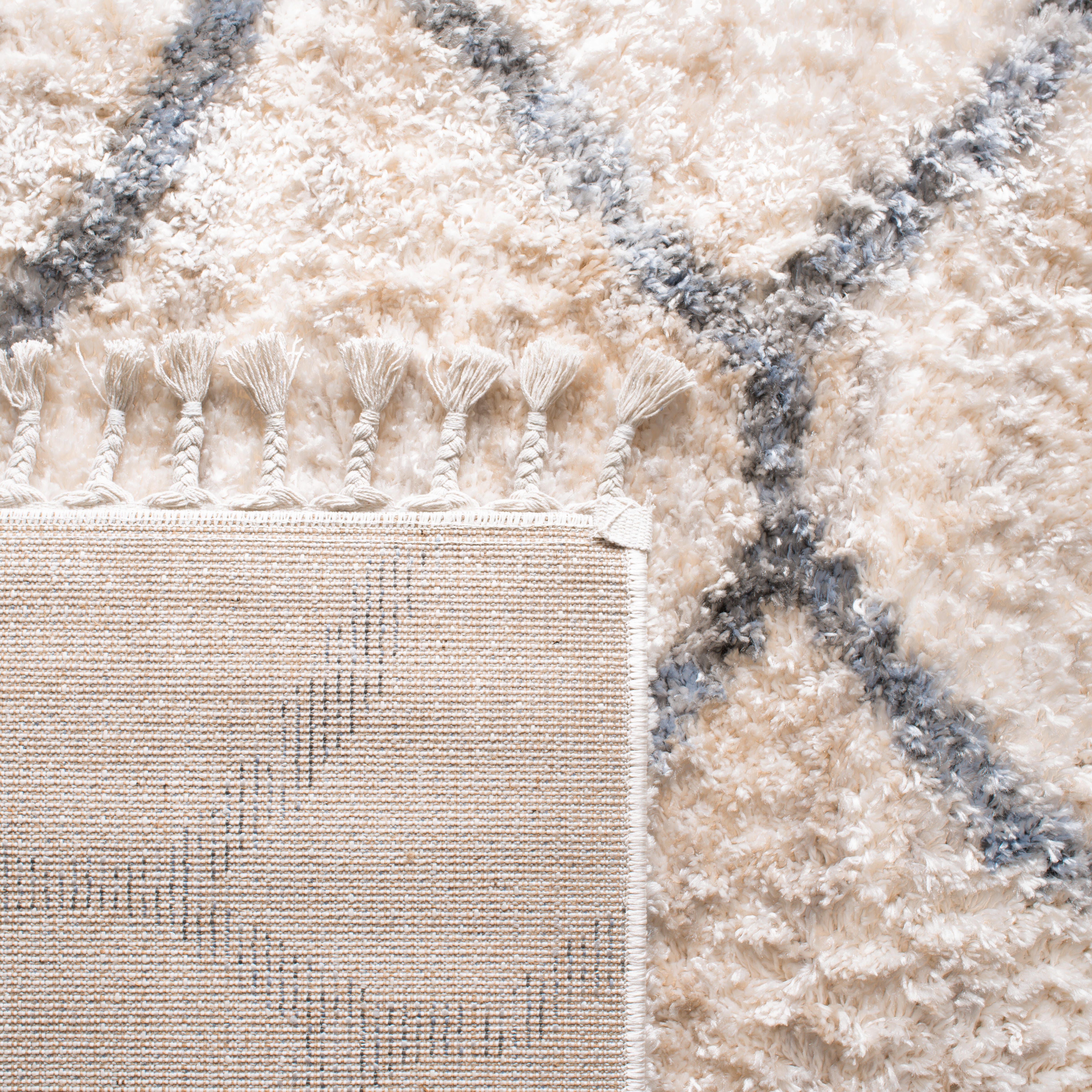 Safavieh Berber Berber Fringe Shag 4' X 6' Area Rug, , large