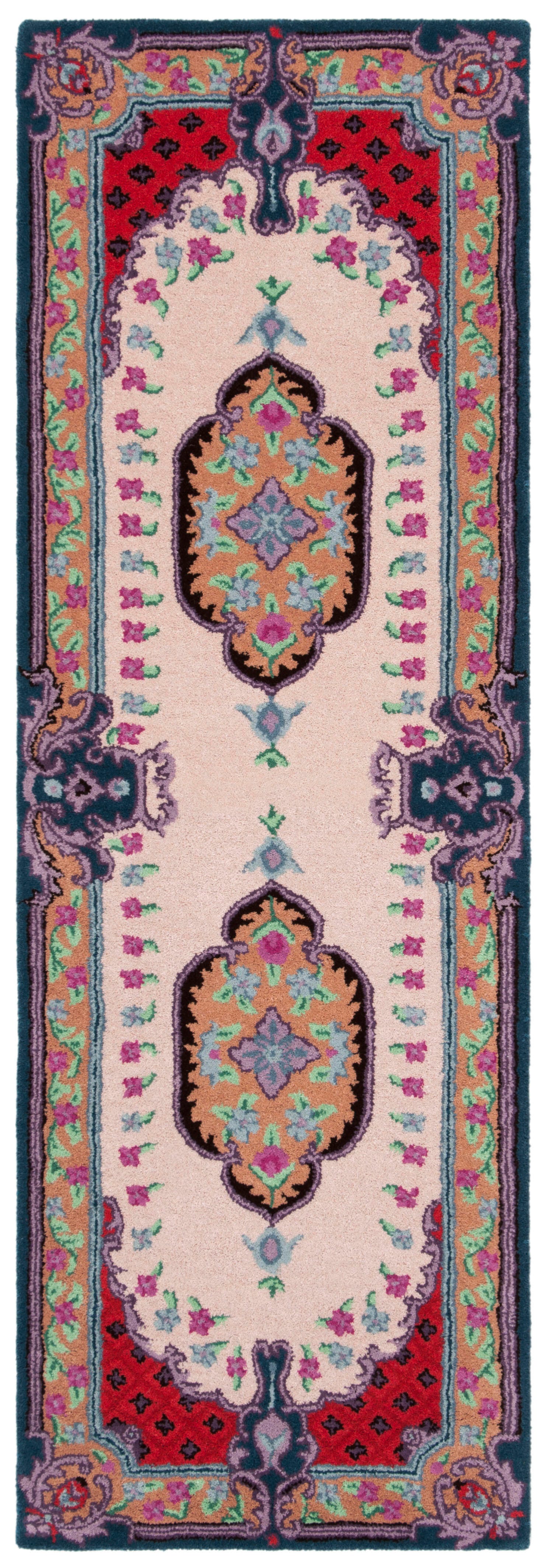 Safavieh Bellagio 2'3" X 7' Runner, Ivory/Pink, large