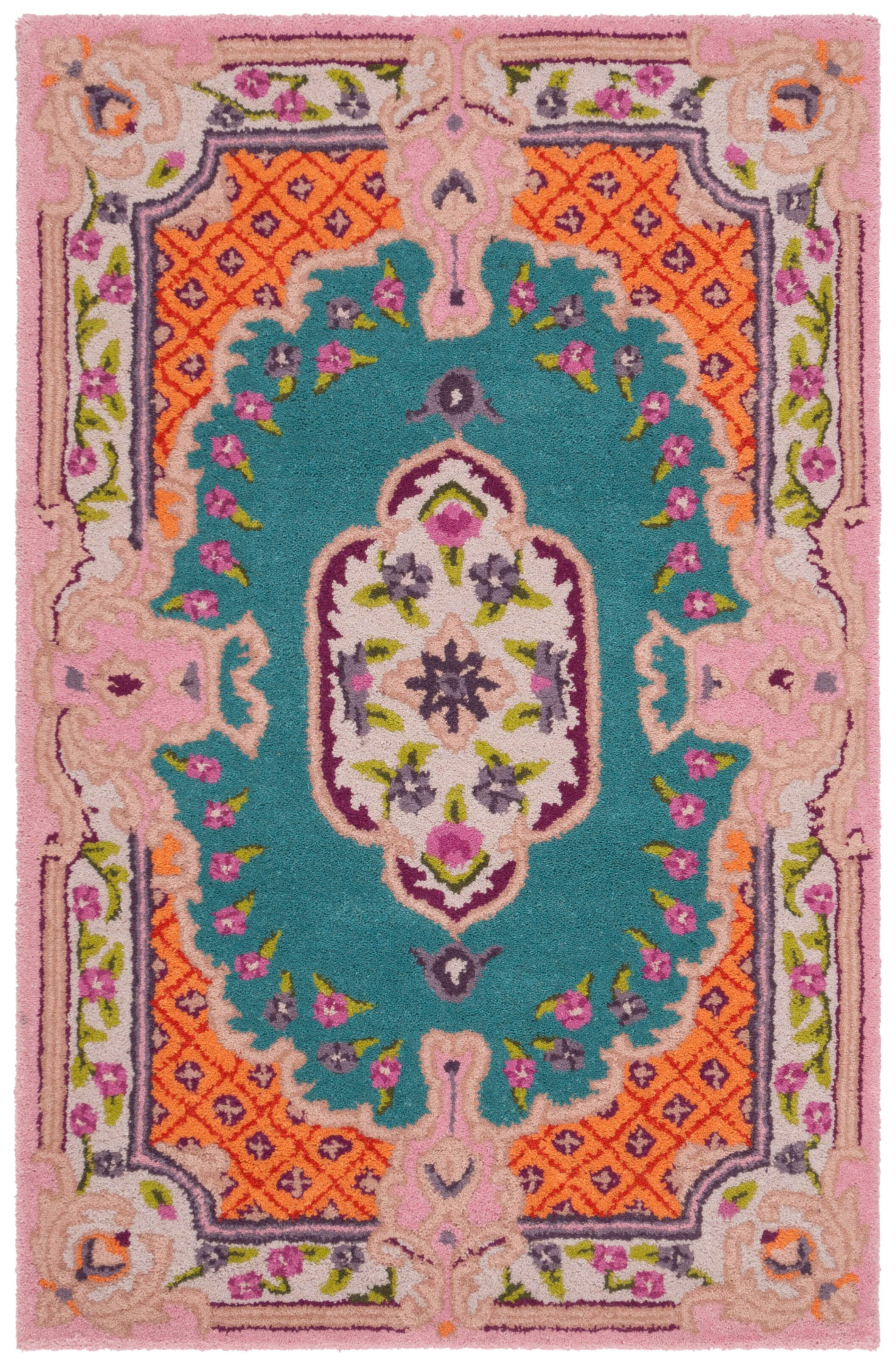 Safavieh Bellagio 2'6" X 4' Accent Rug, Blue/Pink, large