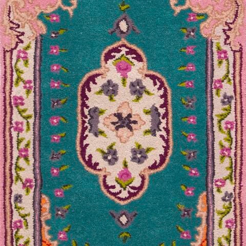 Safavieh Bellagio Bellagio 2'3" X 7' Runner, Blue/Pink, large