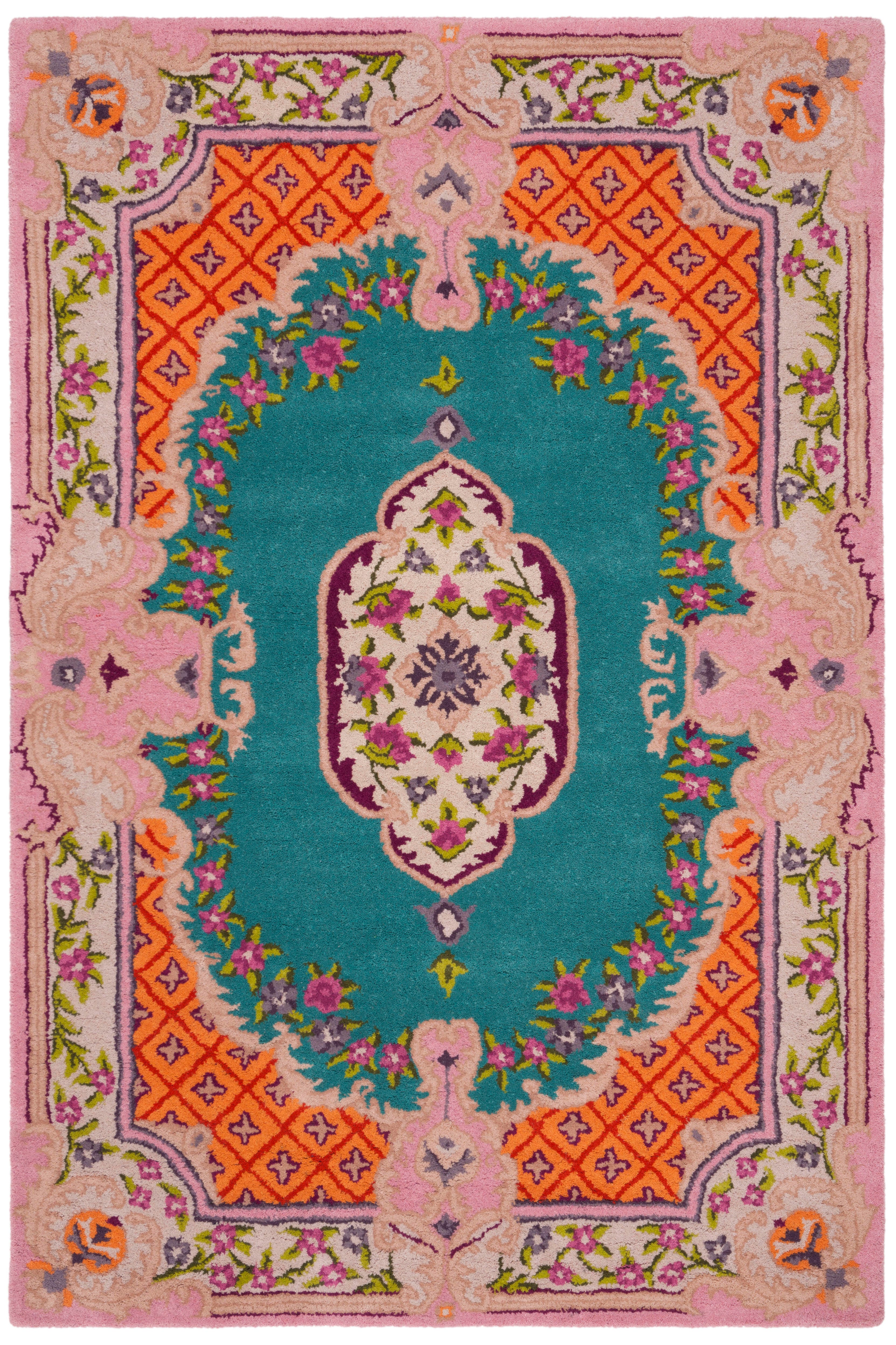Safavieh Bellagio 4' X 6' Area Rug, Blue/Pink, large