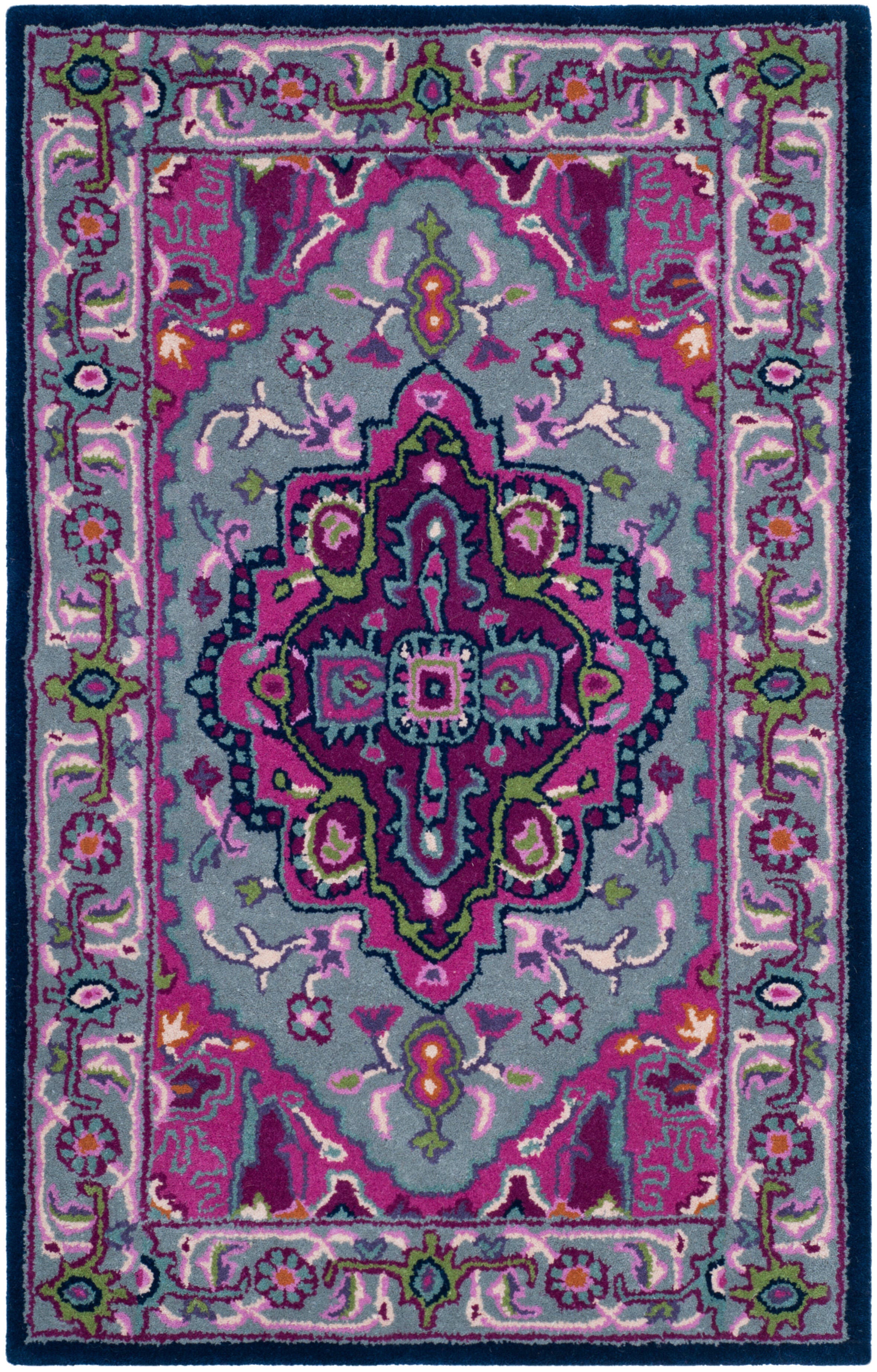 Safavieh Bellagio 2'6" X 4' Accent Rug, Gray/Pink, large