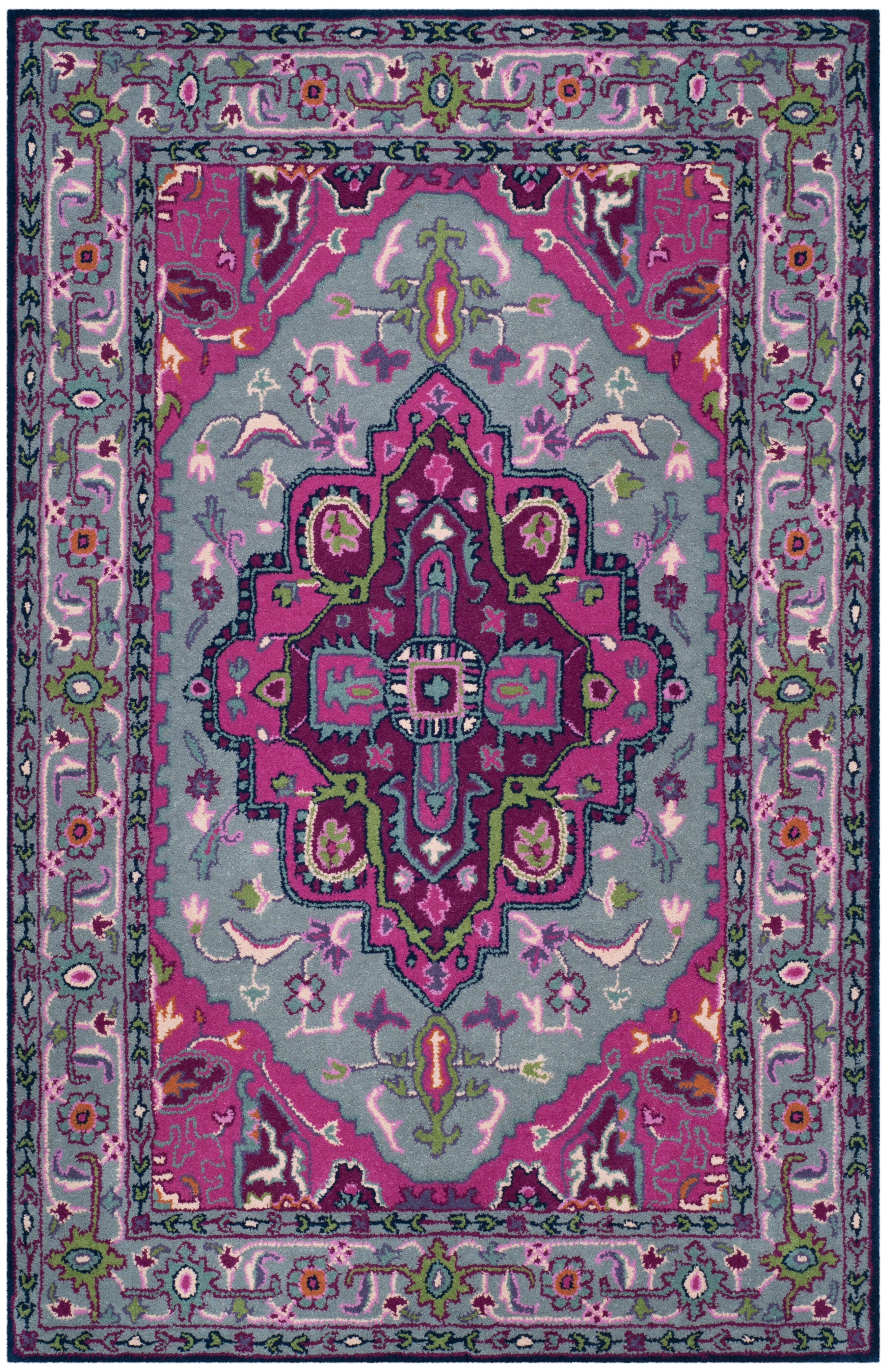 Safavieh Bellagio 4' X 6' Area Rug, Gray/Pink, large