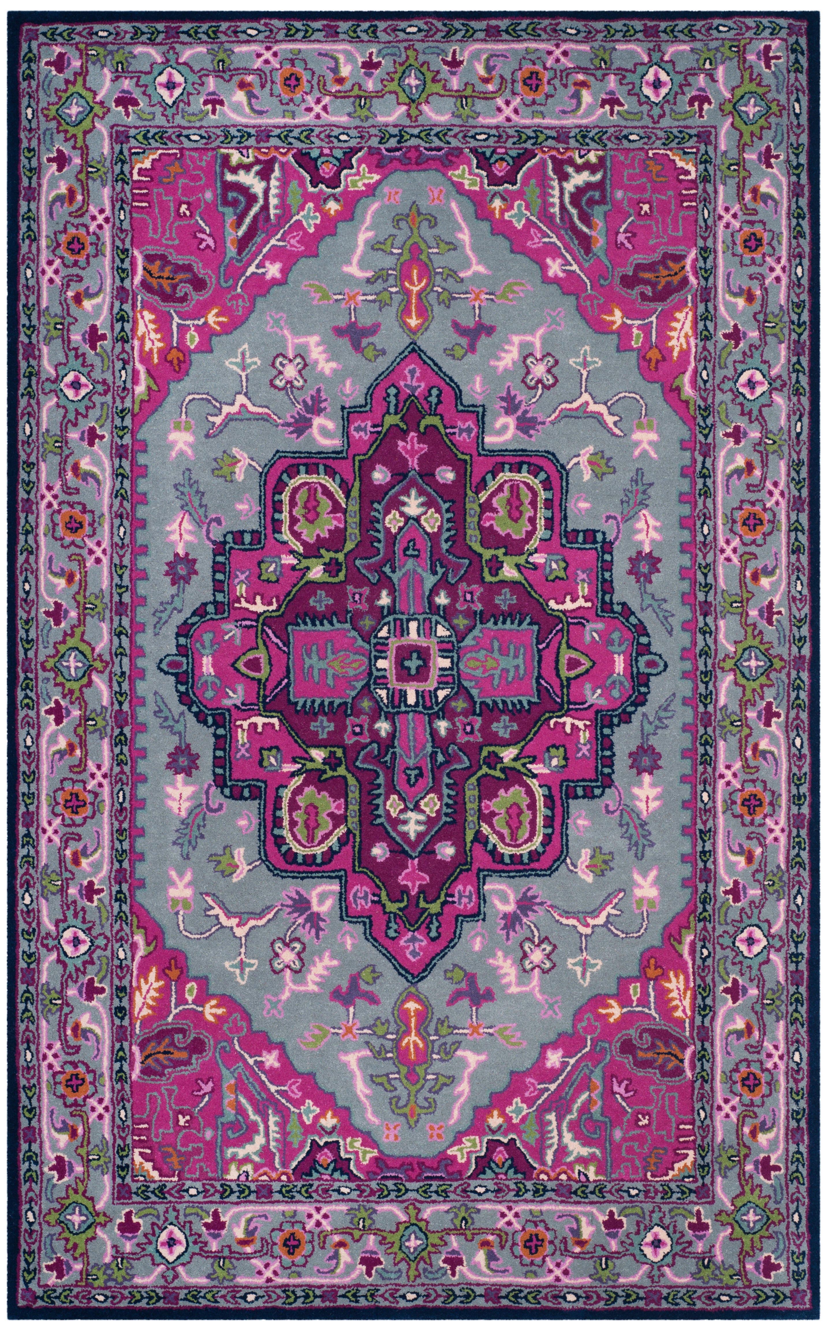 Safavieh Bellagio 6' X 9' Area Rug, Gray/Pink, large