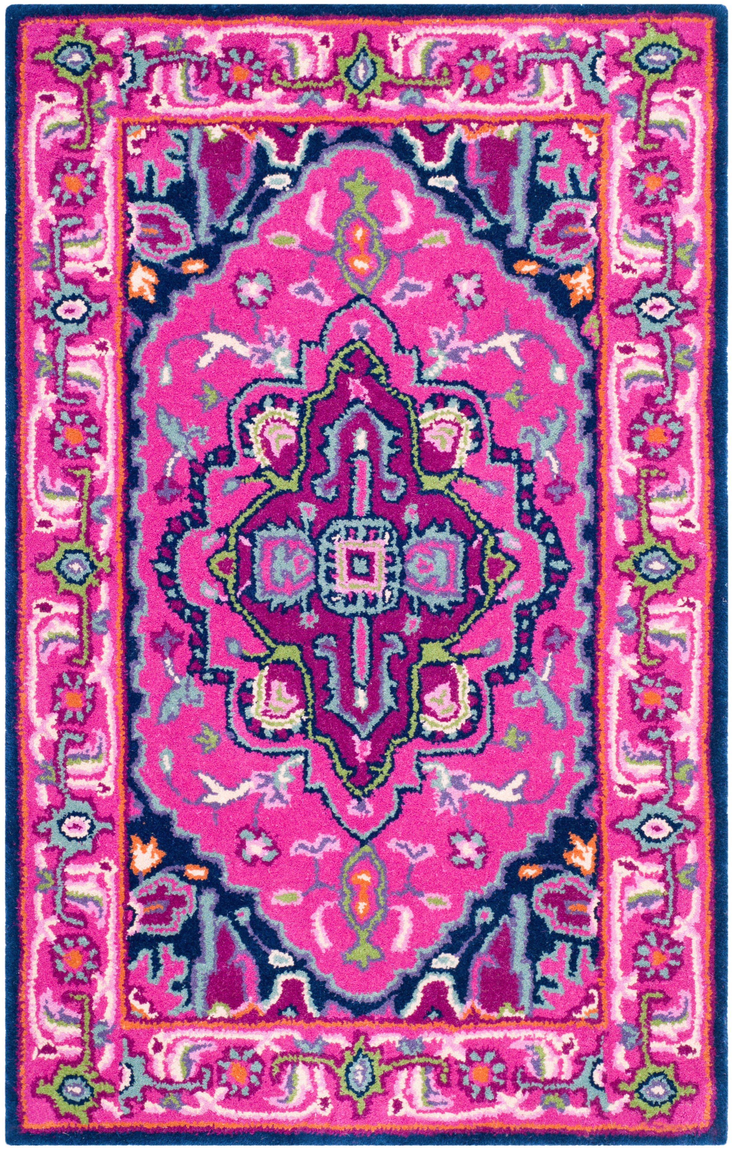 Safavieh Bellagio 2' X 3' Accent Rug, Pink/Navy, large