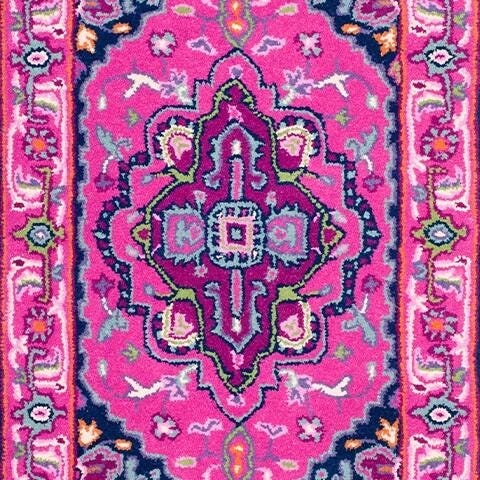 Safavieh Bellagio Bellagio 2' X 3' Accent Rug, Pink/Navy, large