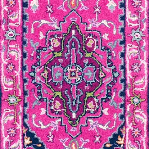 Safavieh Bellagio Bellagio 2'3" X 7' Runner, Pink/Navy, large