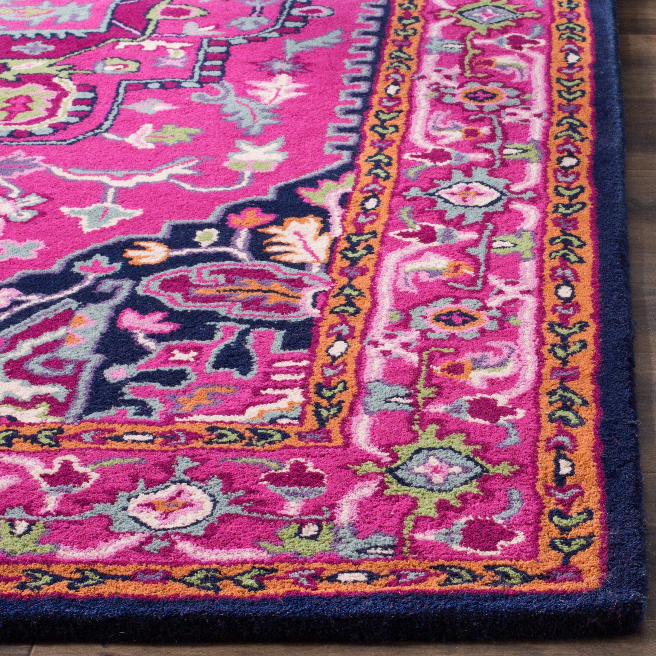 Safavieh Bellagio 4' X 6' Area Rug, Pink/Navy, rollover