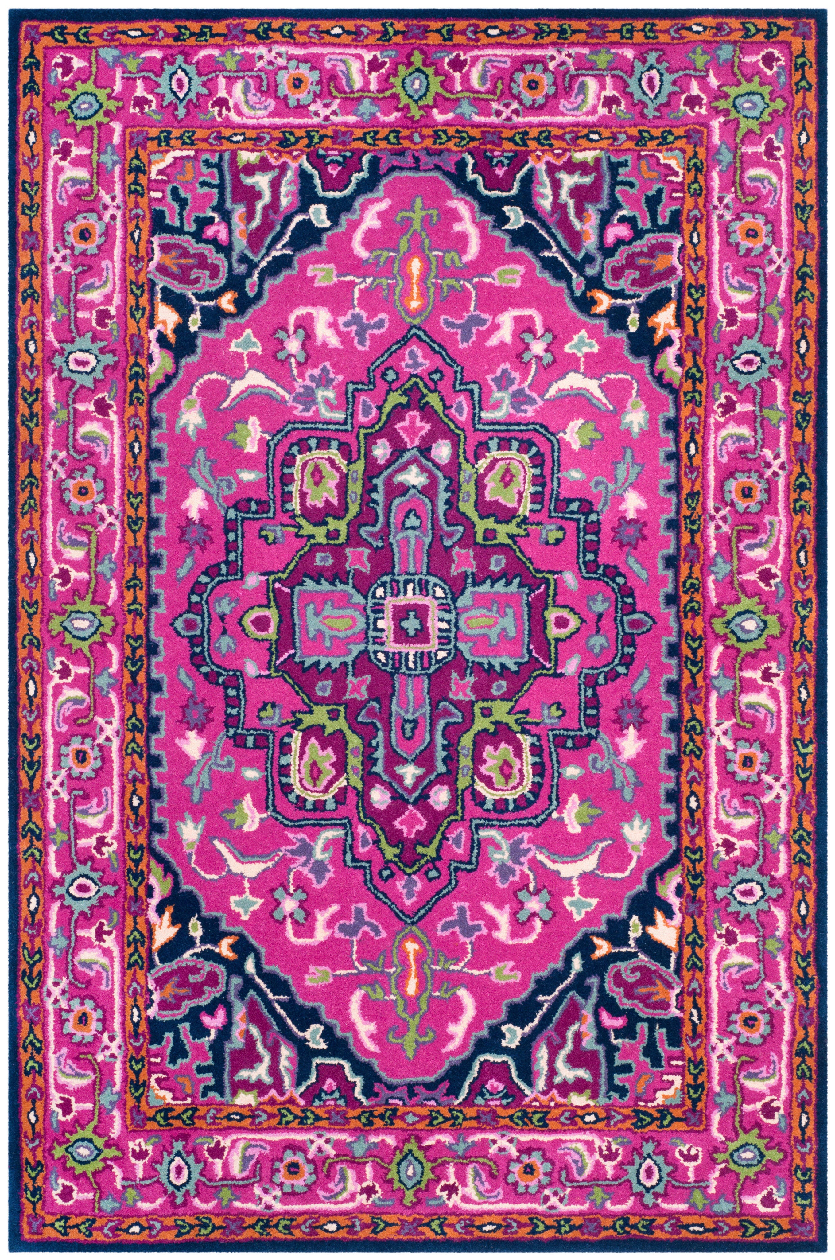 Safavieh Bellagio 4' X 6' Area Rug, Pink/Navy, large