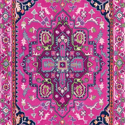 Safavieh Bellagio Bellagio 6' X 9' Area Rug, Pink/Navy, large