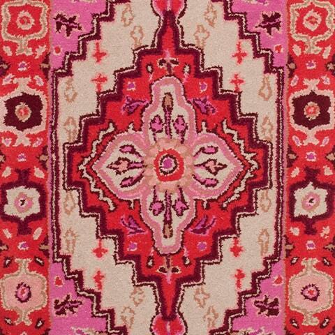 Safavieh Bellagio Bellagio 2'3" X 7' Runner, Red Pink/Ivory, large
