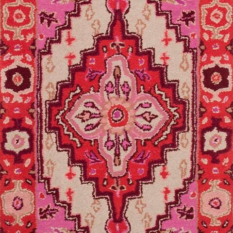Safavieh Bellagio Bellagio 2'3" X 9' Runner, Red Pink/Ivory, large