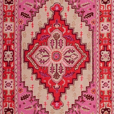 Safavieh Bellagio Bellagio 3' X 5' Accent Rug, Red Pink/Ivory, large
